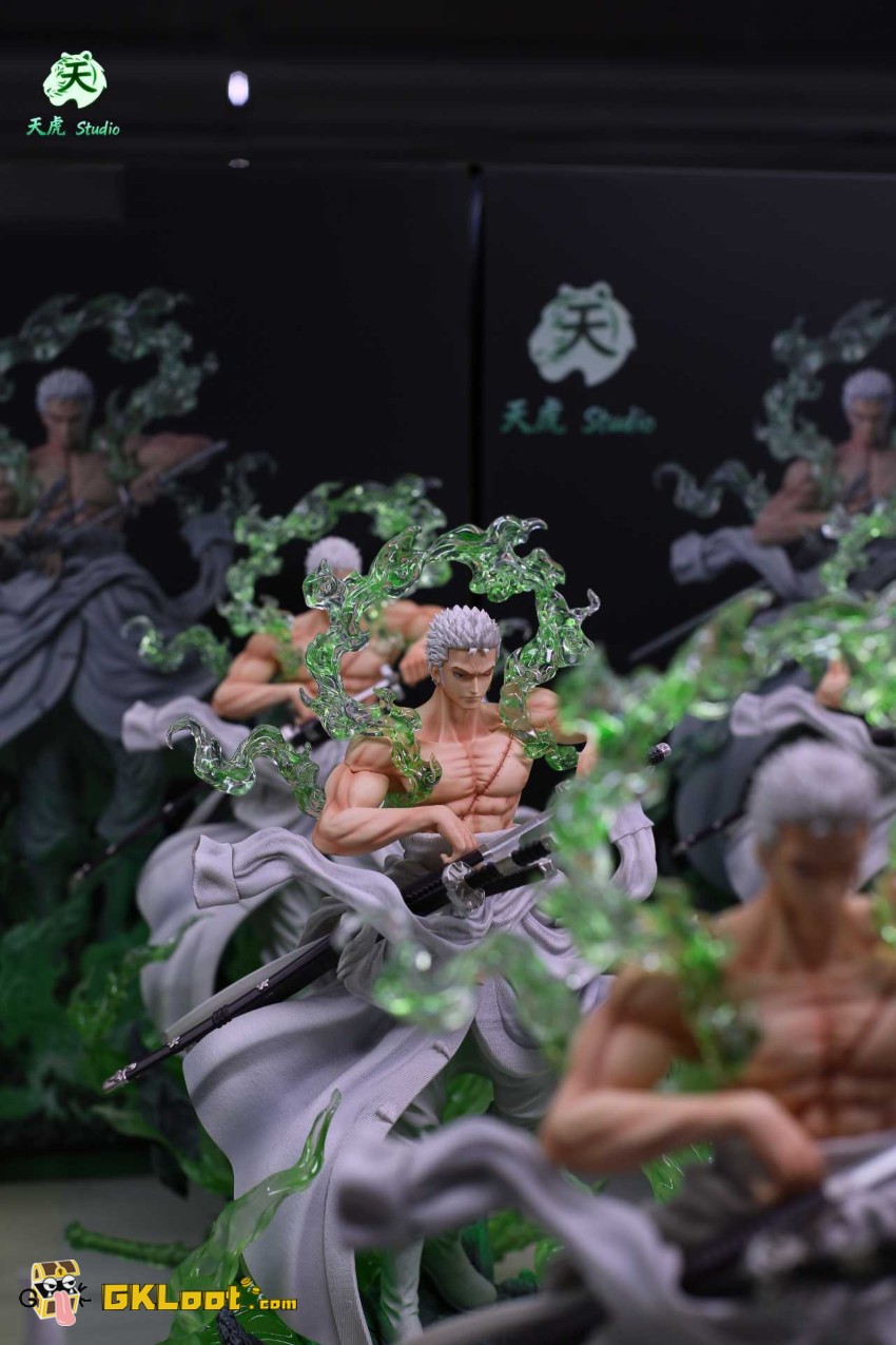 Tian Hu Studio One Piece Roronoa Zoro Statue w/ LED - View 1 Tian Hu Studio One Piece Roronoa Zoro Statue w/ LED - View 1