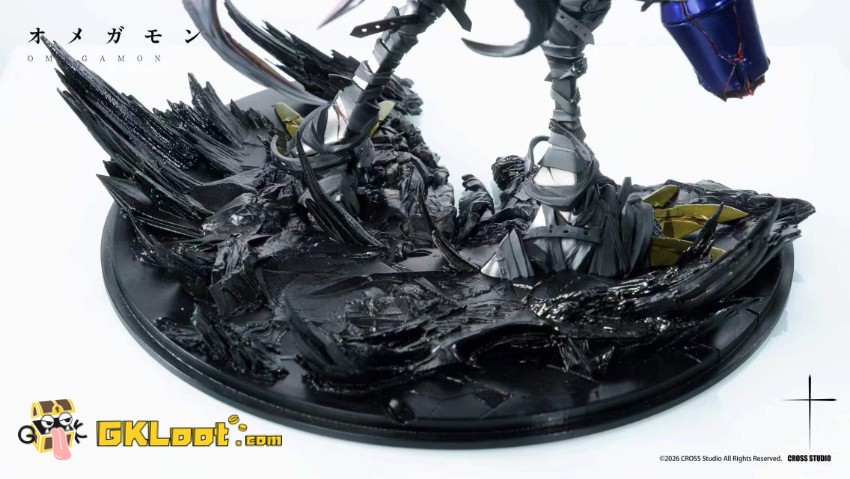 Cross Studio Digimon Adventure Omegamon Zwart Defeat Statue - View 7 Cross Studio Digimon Adventure Omegamon Zwart Defeat Statue - View 7