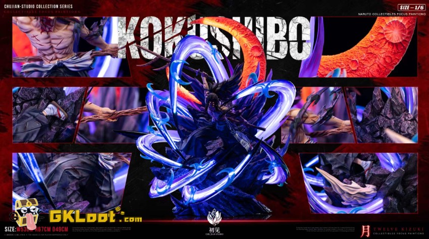 Chu Jian Studio 1/6 Demon Slayer Kokushibo Statue w/ LED - View 6 Chu Jian Studio 1/6 Demon Slayer Kokushibo Statue w/ LED - View 6