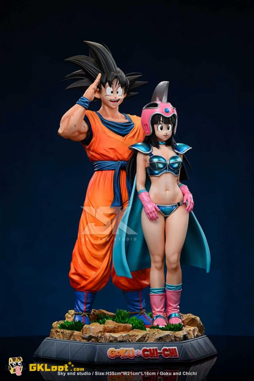 Sky End Studio Dragon Ball Son Goku & Chichi Statue - View 4 Sky End Studio Dragon Ball Son Goku & Chichi Statue - View 4