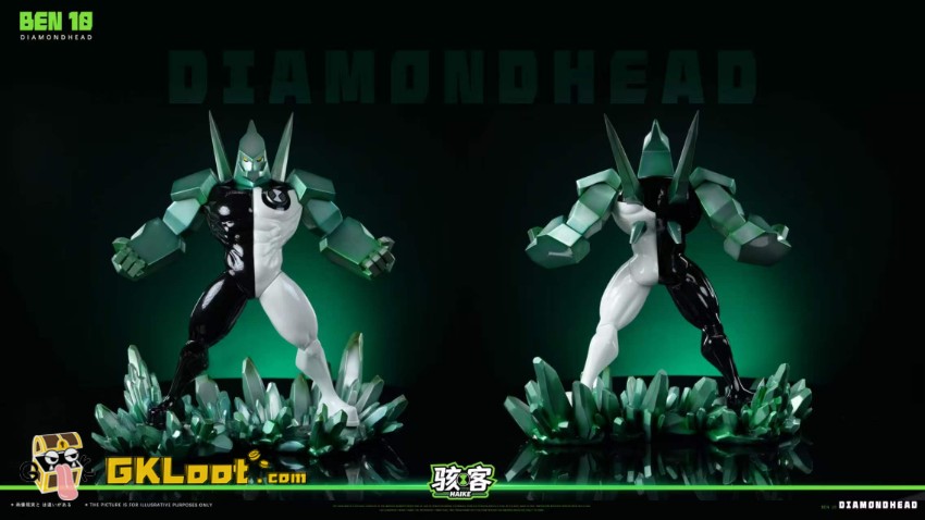 HAIKE Studio Ben 10 Heatblast & Diamondhead Statue - View 5 HAIKE Studio Ben 10 Heatblast & Diamondhead Statue - View 5