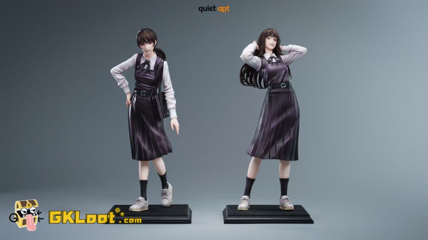 QuietArt Studio 1/6 Chainsaw Man Mitaka Asa & Yoru Statue - View 10 QuietArt Studio 1/6 Chainsaw Man Mitaka Asa & Yoru Statue - View 10