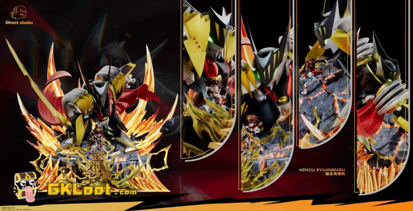 Ghost Studio Mashin Hero Wataru Kenou Ryujinmaru Statue w/ LED - View 3 Ghost Studio Mashin Hero Wataru Kenou Ryujinmaru Statue w/ LED - View 3