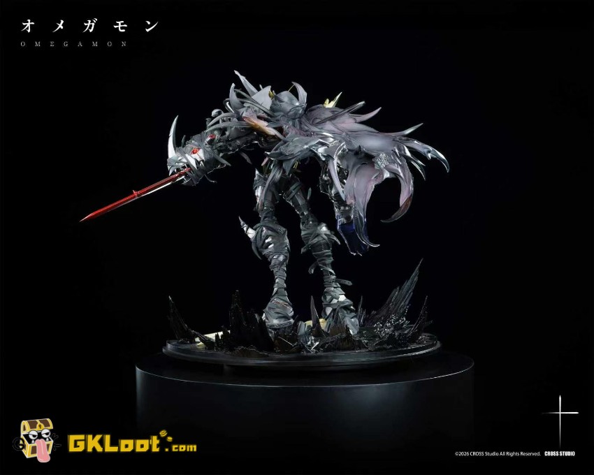 Cross Studio Digimon Adventure Omegamon Zwart Defeat Statue - View 10 Cross Studio Digimon Adventure Omegamon Zwart Defeat Statue - View 10