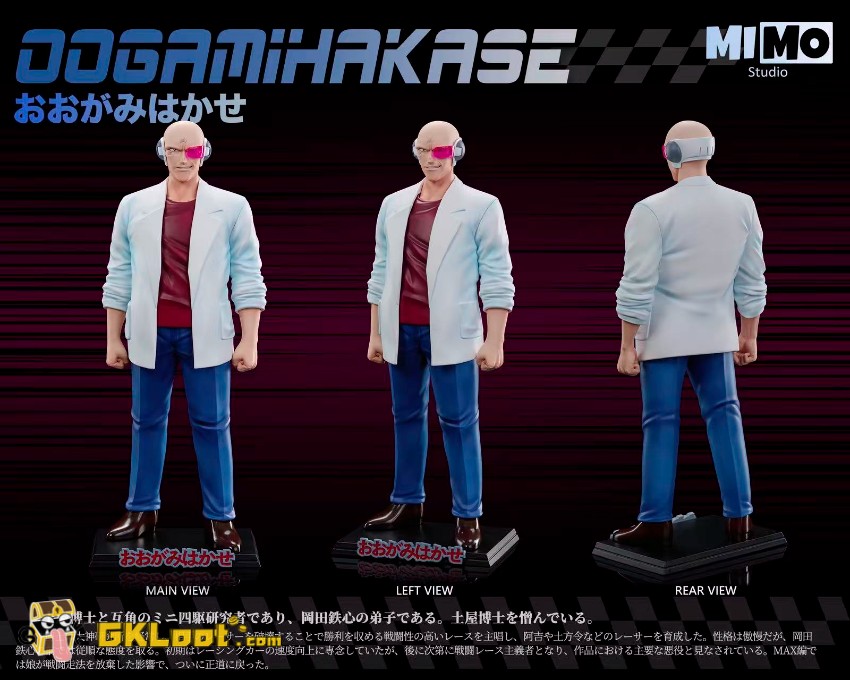 Mimo Studio Bakusō Kyōdai Let's & Go!! Dr. Ogami & J Statue - View 1 Mimo Studio Bakusō Kyōdai Let's & Go!! Dr. Ogami & J Statue - View 1