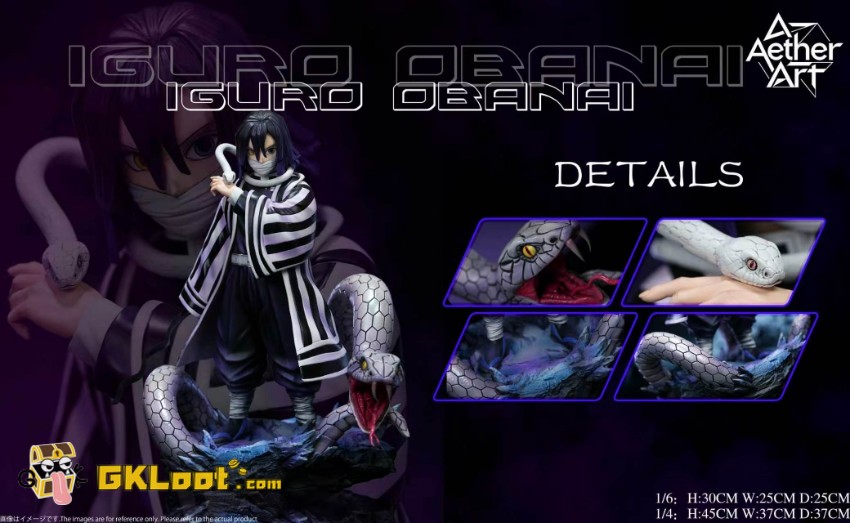 Aether Art Studio 1/6 Demon Slayer Giyu Tomioka & Iguro Obanai Statue - View 5 Aether Art Studio 1/6 Demon Slayer Giyu Tomioka & Iguro Obanai Statue - View 5