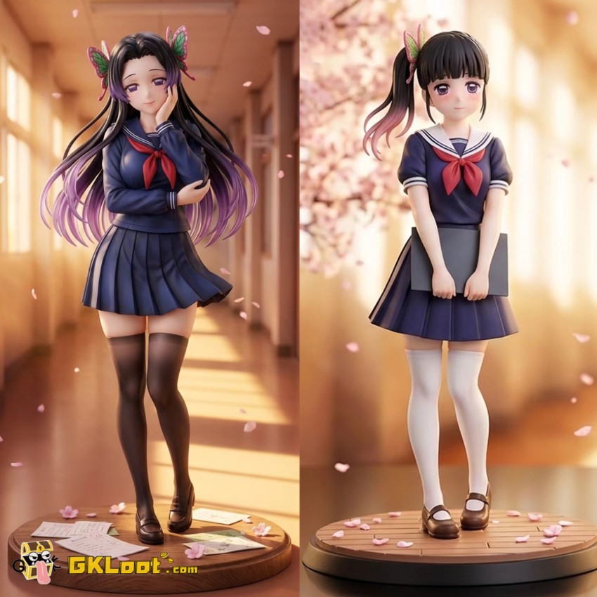 Black Rose Studio Demon Slayer Tsuyuri Kanawo & Kochou Kanae Statue - View 1 Black Rose Studio Demon Slayer Tsuyuri Kanawo & Kochou Kanae Statue - View 1