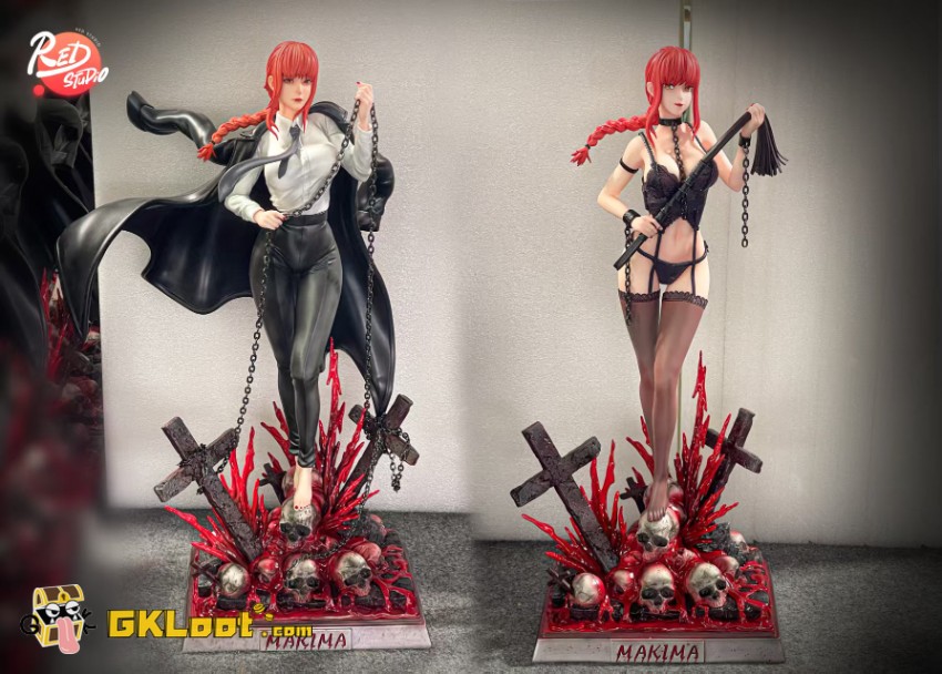 Red Studio Chainsaw Man Makima Statue - View 2 Red Studio Chainsaw Man Makima Statue - View 2