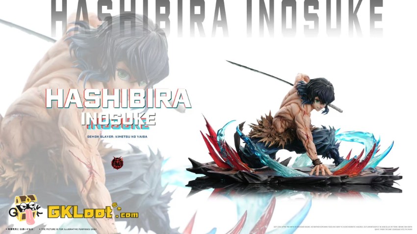 Fiend Studio Demon Slayer Hashibira Inosuke Statue - View 3 Fiend Studio Demon Slayer Hashibira Inosuke Statue - View 3