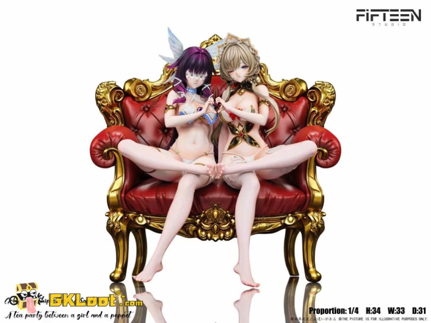 Fifteen Studio 1/4 Genshin Impact Columbina Hyposelenia & Sandrone Statue - View 9 Fifteen Studio 1/4 Genshin Impact Columbina Hyposelenia & Sandrone Statue - View 9