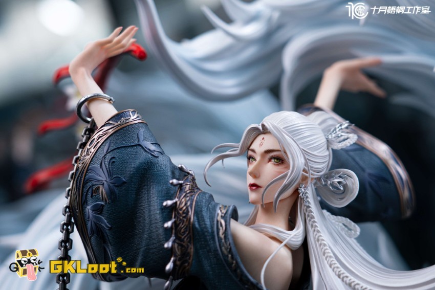 Shi Yue Wu Tong Studio 1/4 Jade Dynasty Licensed Xiao Bai Statue - View 1 Shi Yue Wu Tong Studio 1/4 Jade Dynasty Licensed Xiao Bai Statue - View 1