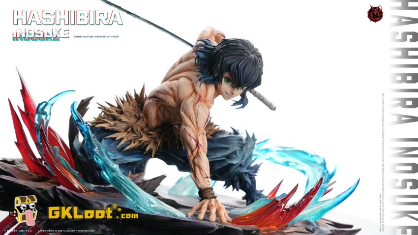 Fiend Studio Demon Slayer Hashibira Inosuke Statue - View 4 Fiend Studio Demon Slayer Hashibira Inosuke Statue - View 4