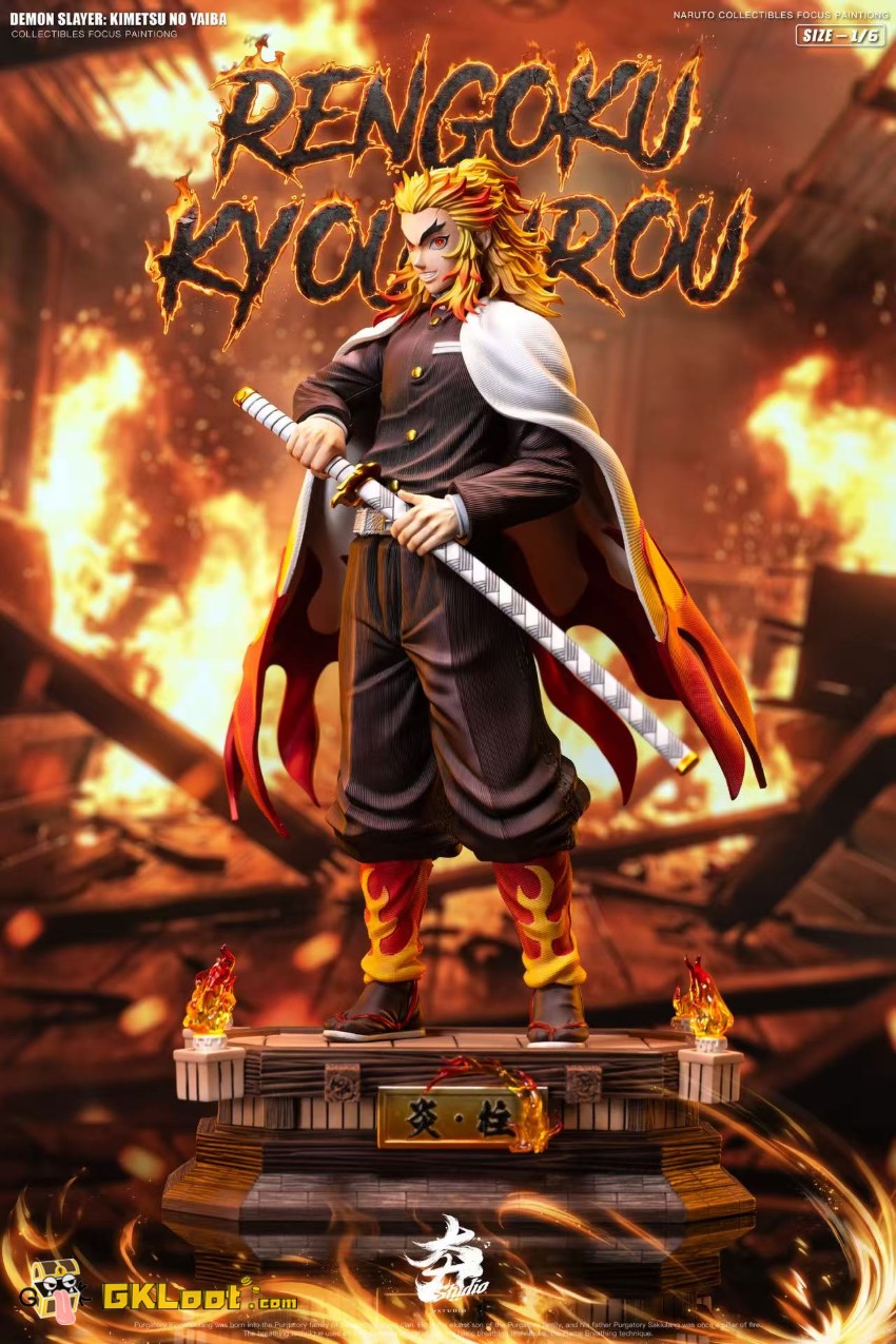 Hang Studio 1/6 Demon Slayer Rengoku Kyoujurou Statue - View 4 Hang Studio 1/6 Demon Slayer Rengoku Kyoujurou Statue - View 4