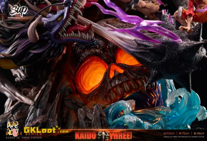 Sup Studio One Piece Kaidou VS Three Captains Statue - View 8 Sup Studio One Piece Kaidou VS Three Captains Statue - View 8