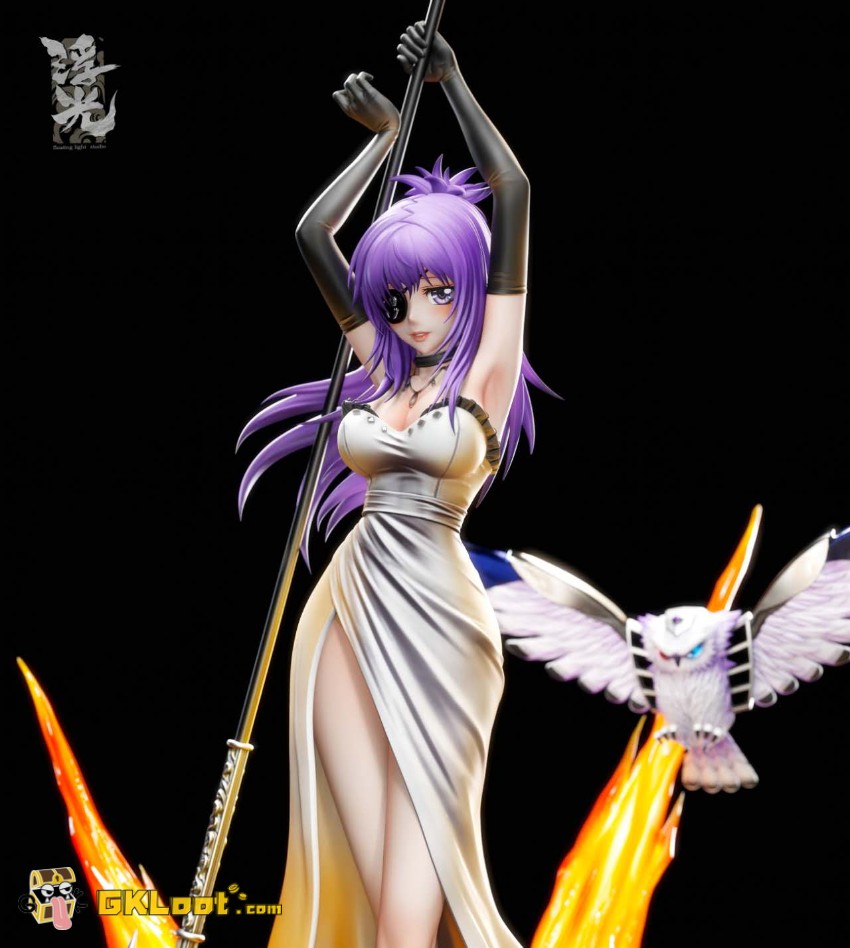 Floating Light Studio 1/6 Hitman Reborn Chrome Dokuro Statue w/ LED - View 4 Floating Light Studio 1/6 Hitman Reborn Chrome Dokuro Statue w/ LED - View 4