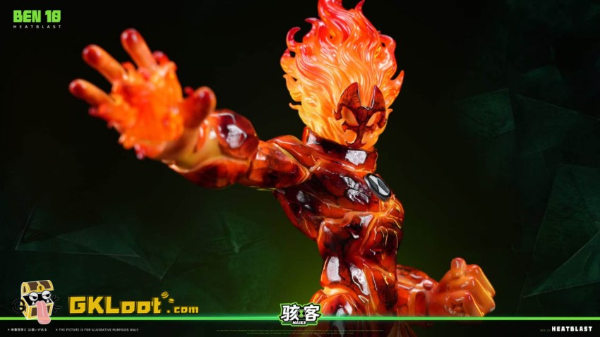 HAIKE Studio Ben 10 Heatblast & Diamondhead Statue - View 16 HAIKE Studio Ben 10 Heatblast & Diamondhead Statue - View 16