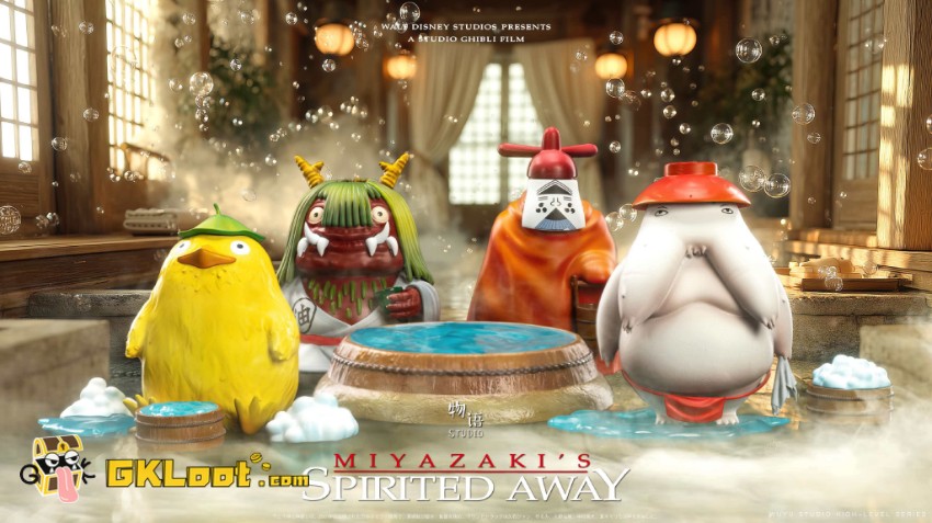 Wu Yu Studio Spirited Away Bathhouse Four Gods Statue - View 2 Wu Yu Studio Spirited Away Bathhouse Four Gods Statue - View 2