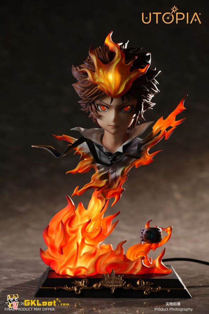 Utopia Studio Katekyo Hitman Reborn Tsunayoshi Sawada Bust w/ LED - View 3 Utopia Studio Katekyo Hitman Reborn Tsunayoshi Sawada Bust w/ LED - View 3