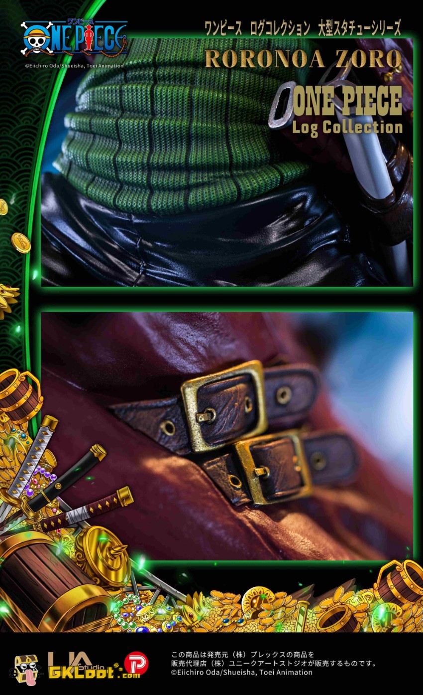Unique Art Studio 1/6 One Piece Licensed Roronoa Zoro Statue - View 3 Unique Art Studio 1/6 One Piece Licensed Roronoa Zoro Statue - View 3