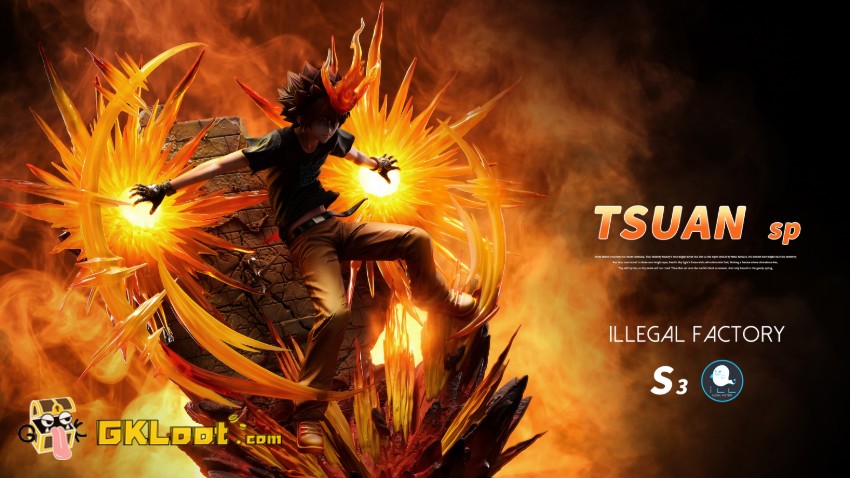 ILL Studio Katekyo Hitman Reborn Tsunayoshi Sawada Statue w/ LED - View 1 ILL Studio Katekyo Hitman Reborn Tsunayoshi Sawada Statue w/ LED - View 1