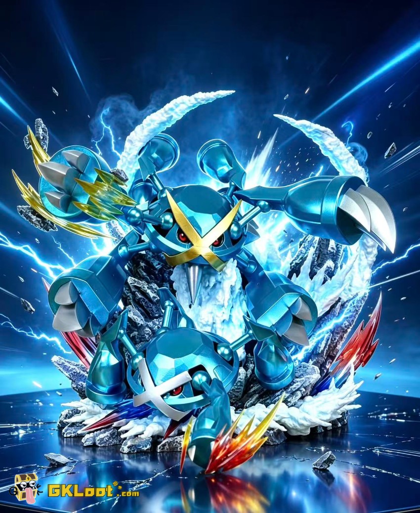Spicy Studio Pokémon Mega Metagross Statue - View 2 Spicy Studio Pokémon Mega Metagross Statue - View 2