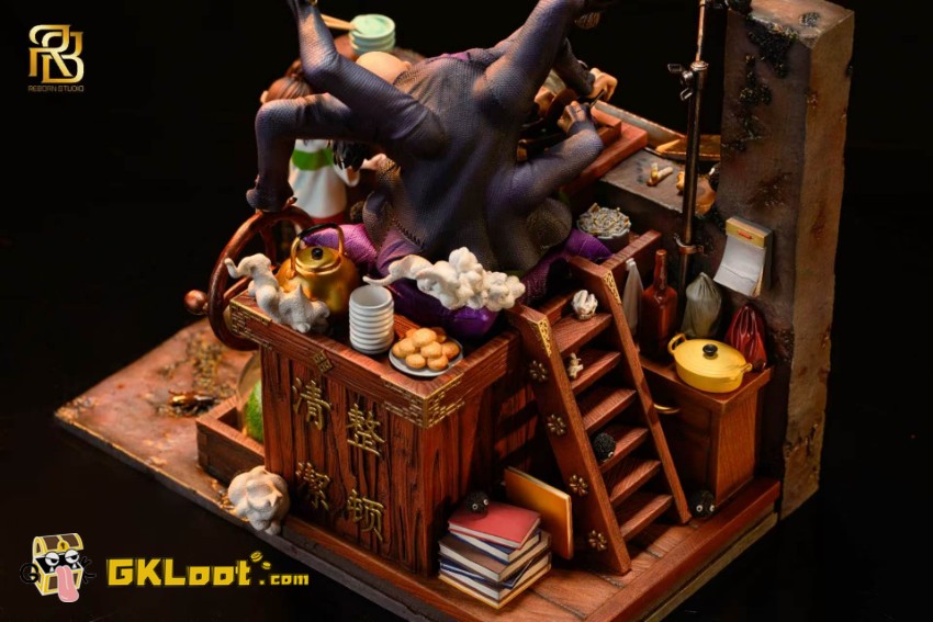 Reborn Studio Spirited Away Chihiro Ogino & Kamaji Statue - View 6 Reborn Studio Spirited Away Chihiro Ogino & Kamaji Statue - View 6