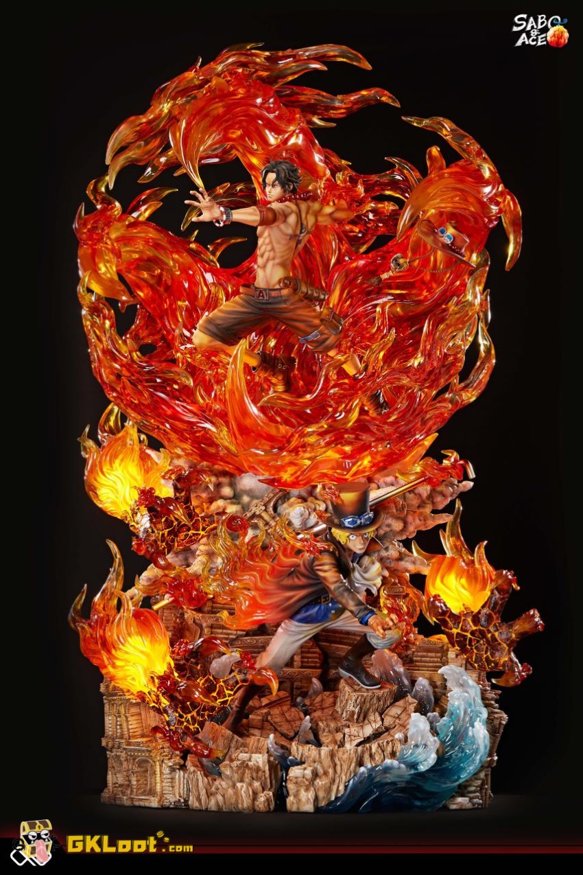 Infinite Studio One Piece Sabo & Portgas D. Ace Statue w/ LED - View 3 Infinite Studio One Piece Sabo & Portgas D. Ace Statue w/ LED - View 3
