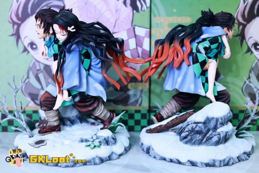 Saoirse Studio 1/6 Demon Slayer Kamado Tanjirou & Kamado Nezuko Statue - View 2 Saoirse Studio 1/6 Demon Slayer Kamado Tanjirou & Kamado Nezuko Statue - View 2