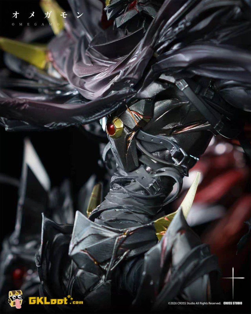 Cross Studio Digimon Adventure Omegamon Zwart Defeat Statue - View 1 Cross Studio Digimon Adventure Omegamon Zwart Defeat Statue - View 1
