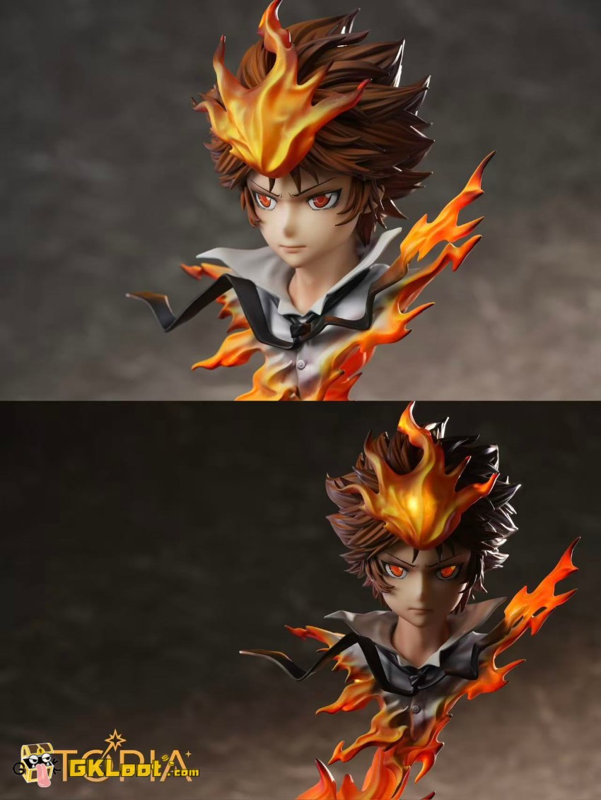 Utopia Studio Katekyo Hitman Reborn Tsunayoshi Sawada Bust w/ LED - View 8 Utopia Studio Katekyo Hitman Reborn Tsunayoshi Sawada Bust w/ LED - View 8
