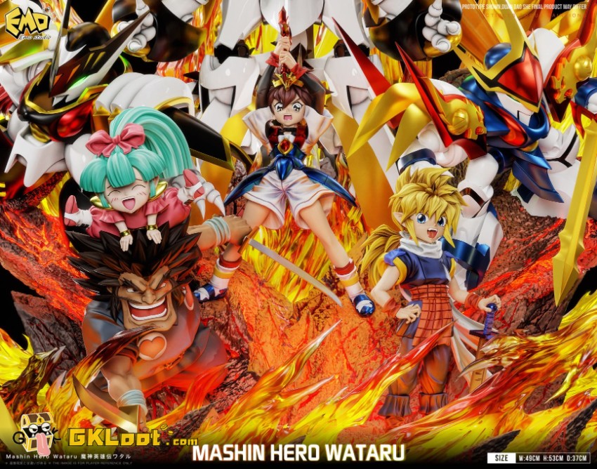 EMO Studio Mashin Hero Wataru Wataru Ikusabe Statue w/ LED - View 10 EMO Studio Mashin Hero Wataru Wataru Ikusabe Statue w/ LED - View 10