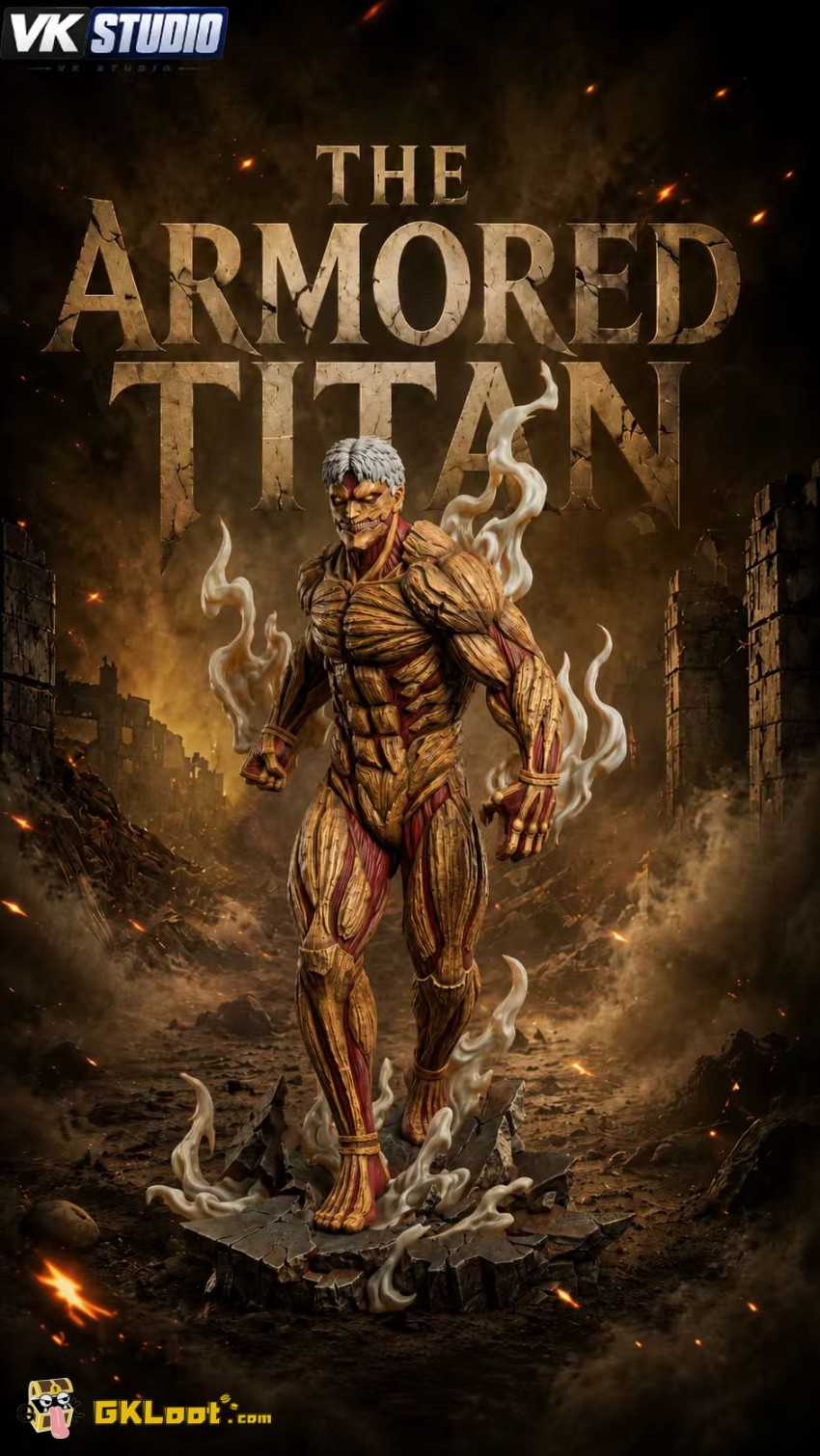 VK Studio Attack on Titan Armored Titan Statue w/ LED - View 2 VK Studio Attack on Titan Armored Titan Statue w/ LED - View 2