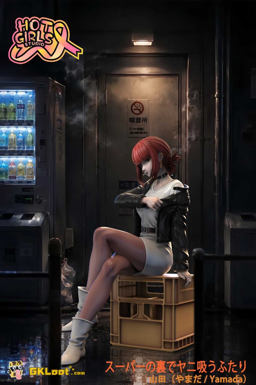 Hot Girls Studio Smoking Behind the Supermarket with You Yamada Statue - View 4 Hot Girls Studio Smoking Behind the Supermarket with You Yamada Statue - View 4