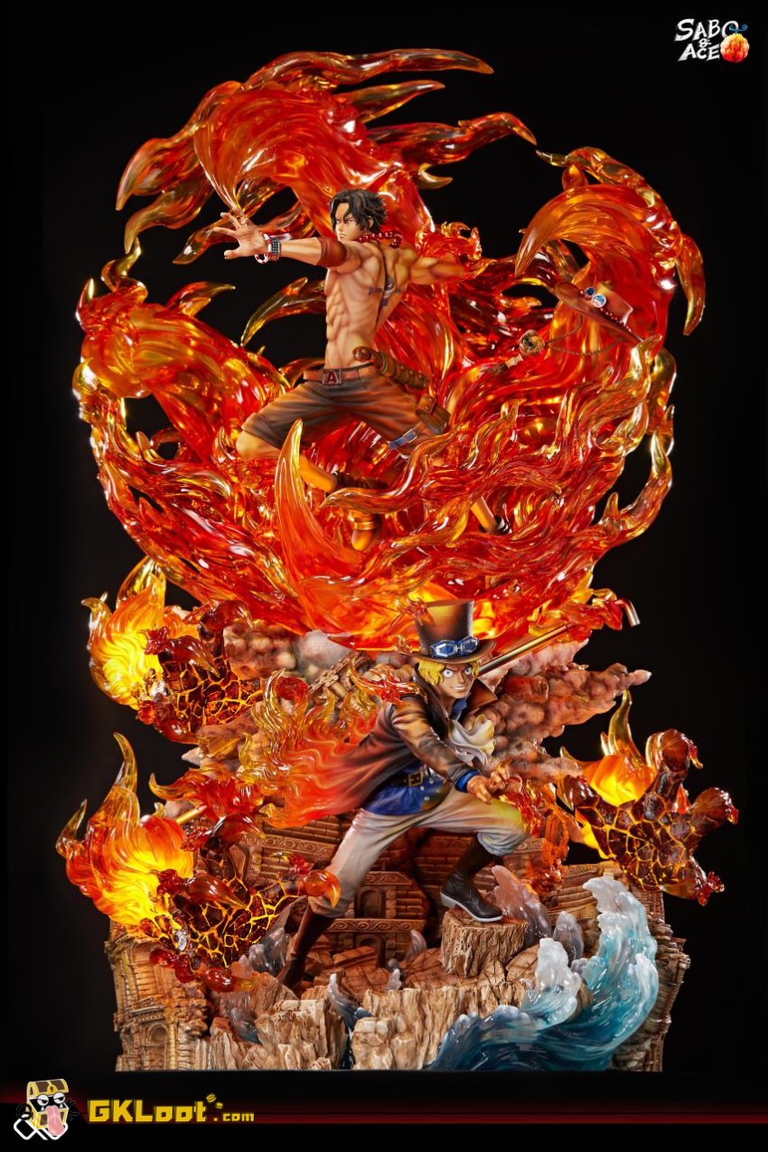Infinite Studio One Piece Sabo & Portgas D. Ace Statue w/ LED - View 7 Infinite Studio One Piece Sabo & Portgas D. Ace Statue w/ LED - View 7