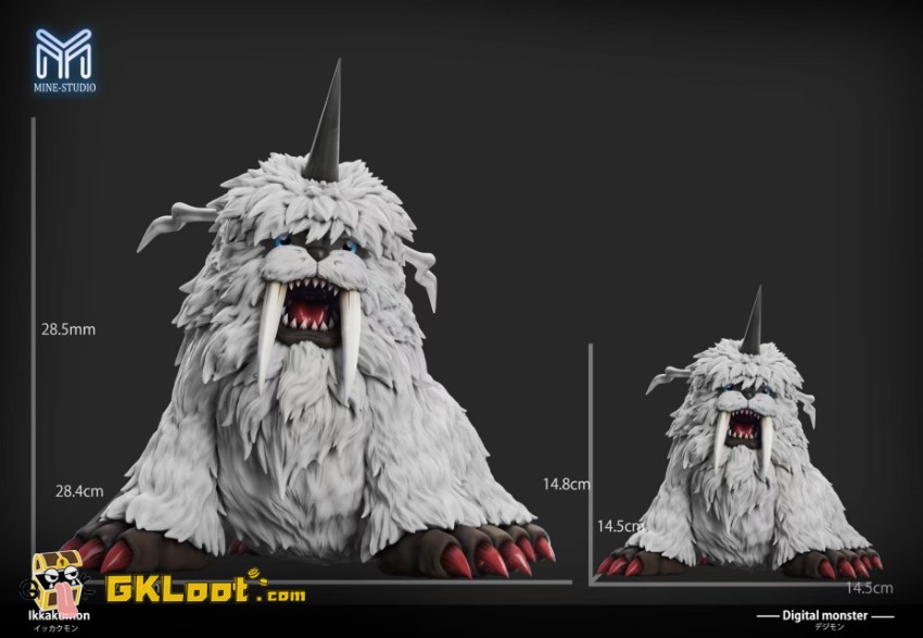 Mine Studio Digimon Ikkakumon Statue - View 4 Mine Studio Digimon Ikkakumon Statue - View 4