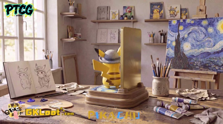 PTCG Studio Pokémon Pikachu Statue - View 3 PTCG Studio Pokémon Pikachu Statue - View 3
