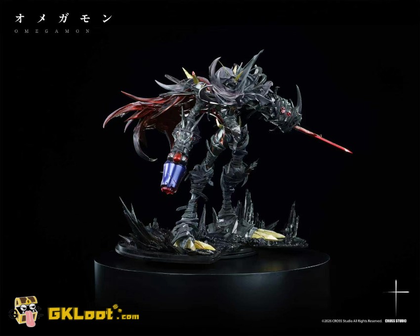Cross Studio Digimon Adventure Omegamon Zwart Defeat Statue - View 6 Cross Studio Digimon Adventure Omegamon Zwart Defeat Statue - View 6