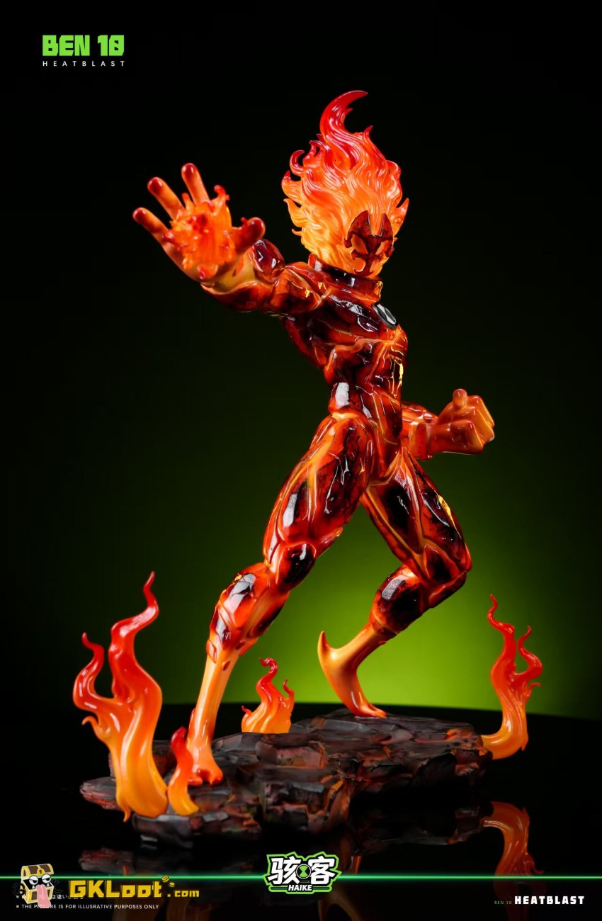HAIKE Studio Ben 10 Heatblast & Diamondhead Statue - View 10 HAIKE Studio Ben 10 Heatblast & Diamondhead Statue - View 10