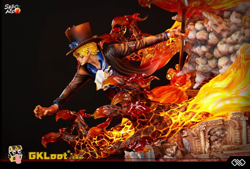 Infinite Studio One Piece Sabo & Portgas D. Ace Statue w/ LED - View 4 Infinite Studio One Piece Sabo & Portgas D. Ace Statue w/ LED - View 4