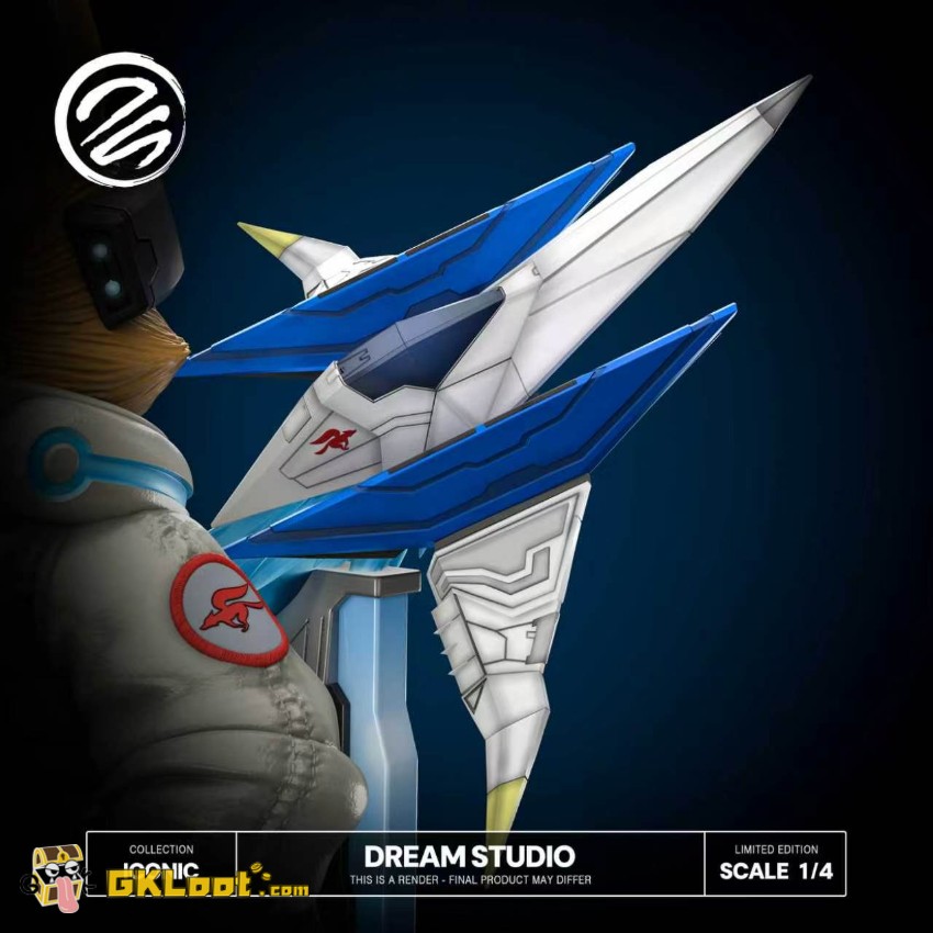 Dream Studio 1/4 Star Fox Fox McCloud Statue - View 8 Dream Studio 1/4 Star Fox Fox McCloud Statue - View 8
