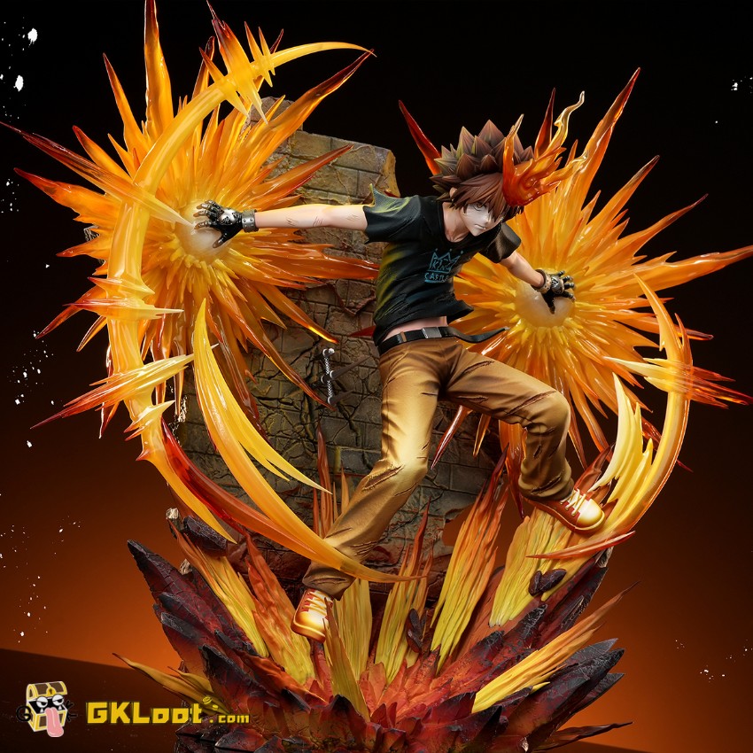ILL Studio Katekyo Hitman Reborn Tsunayoshi Sawada Statue w/ LED - View 7 ILL Studio Katekyo Hitman Reborn Tsunayoshi Sawada Statue w/ LED - View 7
