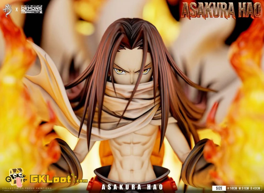 Lue Ying & Demons Studio Shaman King Hao Asakura Statue w/ LED - View 5 Lue Ying & Demons Studio Shaman King Hao Asakura Statue w/ LED - View 5
