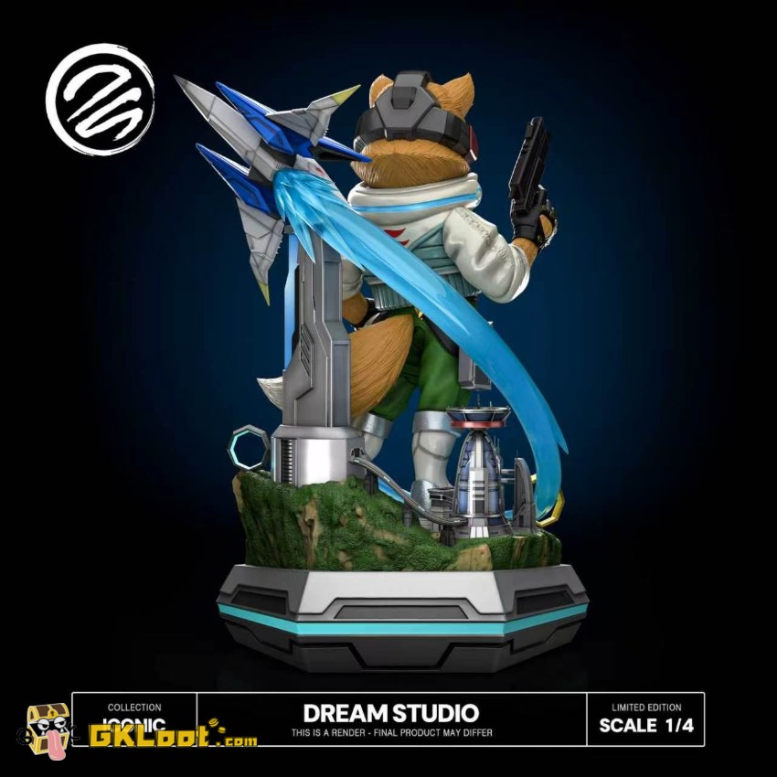 Dream Studio 1/4 Star Fox Fox McCloud Statue - View 4 Dream Studio 1/4 Star Fox Fox McCloud Statue - View 4