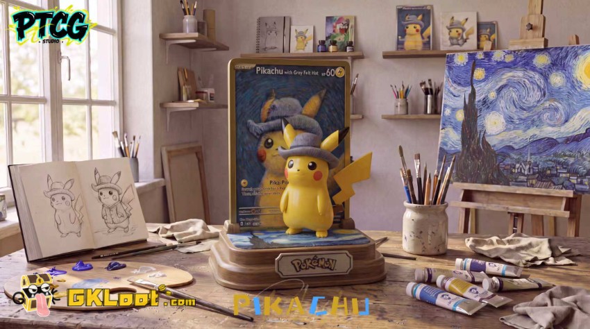 PTCG Studio Pokémon Pikachu Statue - View 1 PTCG Studio Pokémon Pikachu Statue - View 1