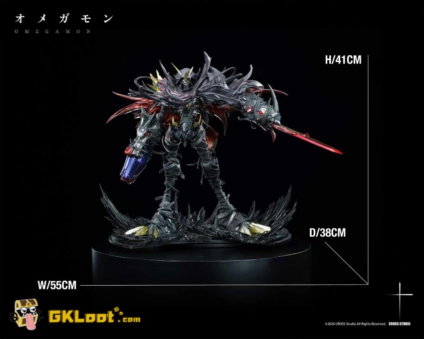 Cross Studio Digimon Adventure Omegamon Zwart Defeat Statue - View 11 Cross Studio Digimon Adventure Omegamon Zwart Defeat Statue - View 11