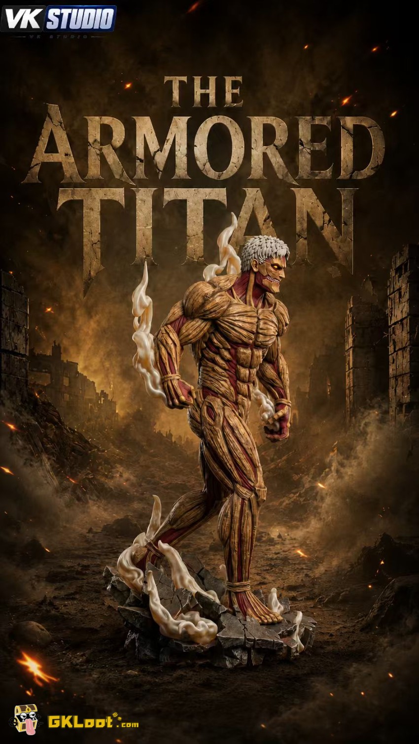 VK Studio Attack on Titan Armored Titan Statue w/ LED - View 1 VK Studio Attack on Titan Armored Titan Statue w/ LED - View 1