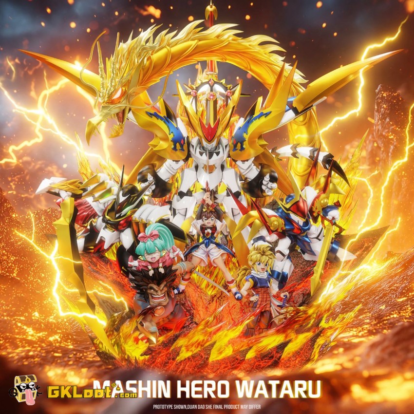 EMO Studio Mashin Hero Wataru Wataru Ikusabe Statue w/ LED - View 1 EMO Studio Mashin Hero Wataru Wataru Ikusabe Statue w/ LED - View 1