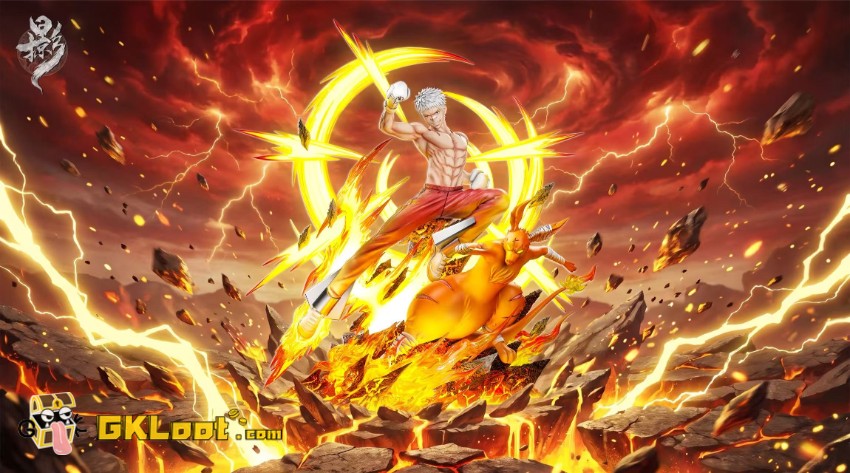 Lue Ying Studio Katekyo Hitman Reborn Ryohei Sasagawa Statue w/ LED - View 2 Lue Ying Studio Katekyo Hitman Reborn Ryohei Sasagawa Statue w/ LED - View 2