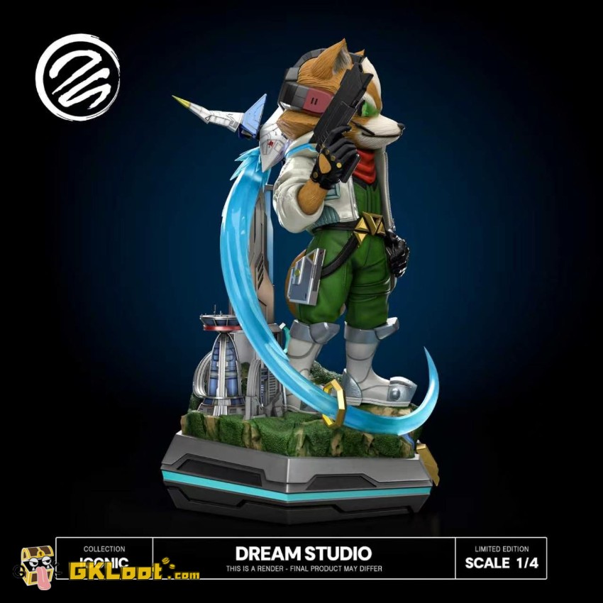 Dream Studio 1/4 Star Fox Fox McCloud Statue - View 3 Dream Studio 1/4 Star Fox Fox McCloud Statue - View 3