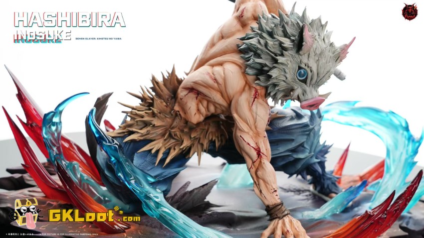 Fiend Studio Demon Slayer Hashibira Inosuke Statue - View 8 Fiend Studio Demon Slayer Hashibira Inosuke Statue - View 8